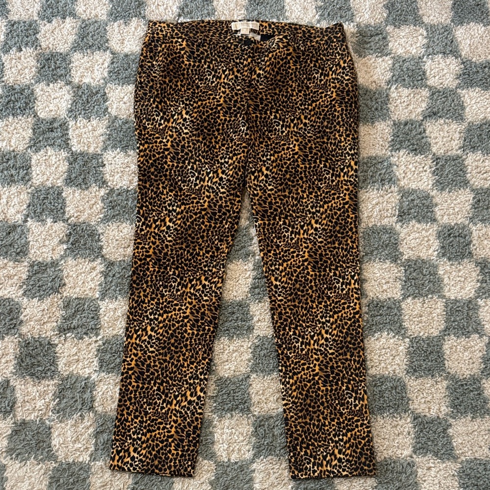 MICHAEL Michael Kors Leopard Cigarette Pants